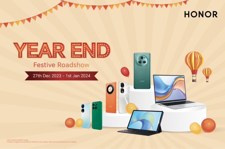 HONOR Year End Festive Roadshow tawar hadiah sehingga RM440,000