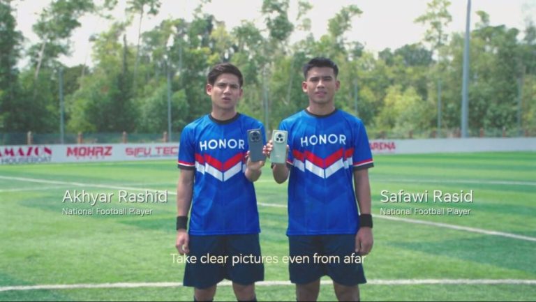 Rakam aksi Safawi, Akhyar dengan kamera Tele-falcon HONOR 180MP, HONOR Magic6 Pro telefon terbaik untuk fotografi sukan