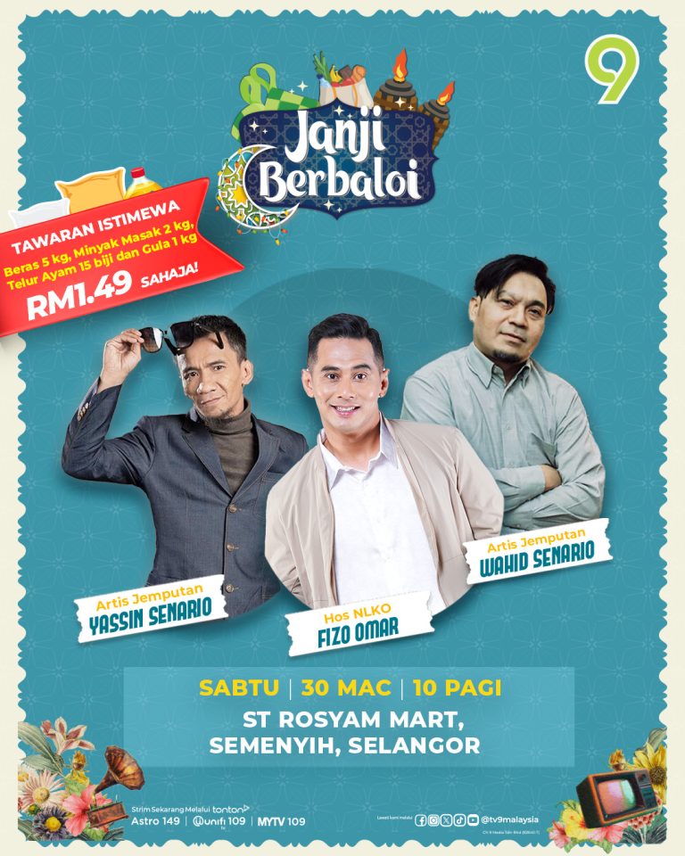 Janji Berbaloi 149 kembali, TV9 dan ST Rosyam Mart kongsi rezeki di bulan Ramadan