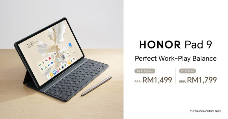 HONOR Pad 9 hadir dalam 5G kini di kedai seluruh negara