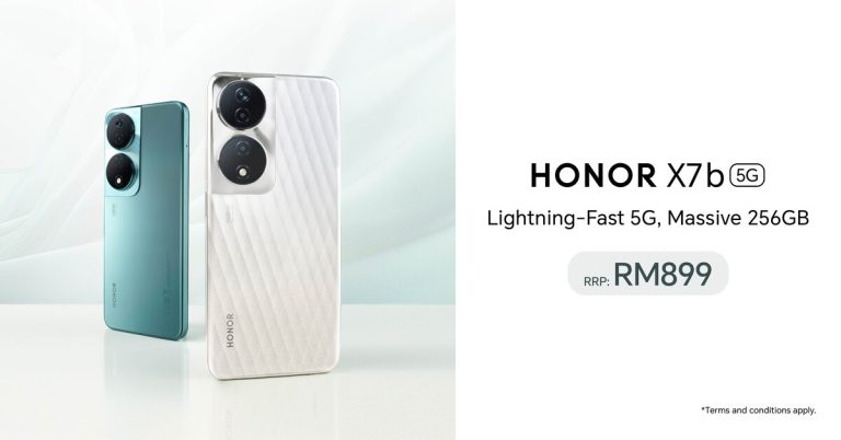 HONOR X7b, telefon pintar 5G dengan storan terbesar dalam kelasnya kini di kedai seluruh negara pada harga RM899