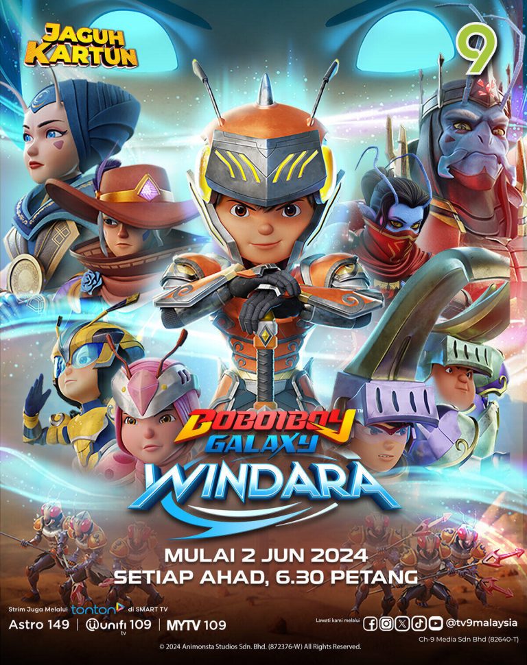 BoBoiBoy kembali beraksi dengan ‘BoBoiBoy Galaxy Windara’ di TV9