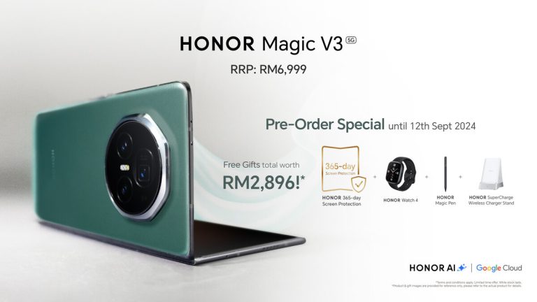 HONOR Magic V3, telefon boleh lipat paling nipis dan ringan di dunia kini dilancarkan di Malaysia