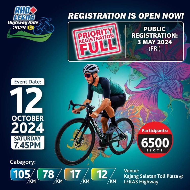 Lebih 6,300 peserta meriahkan RHB LEKAS Highway Ride