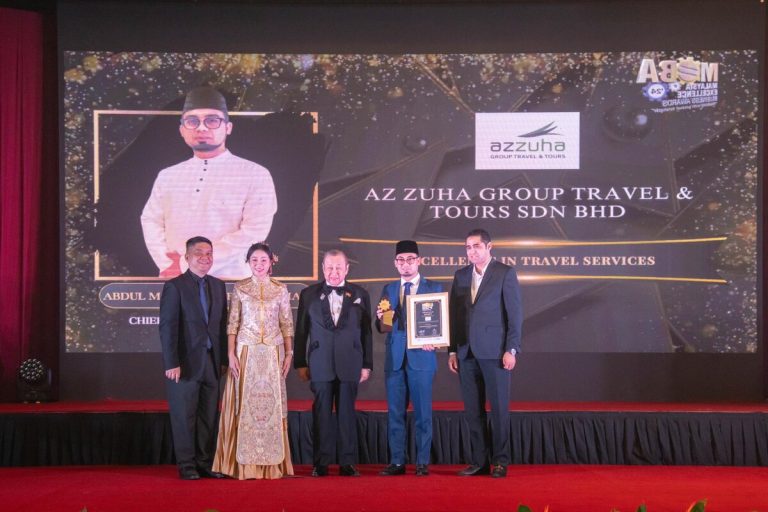 Terus unggul, Az Zuha Group & Travel Sdn Bhd terima Anugerah Kecemerlangan Perniagaan Malaysia (MEBA 2024)
