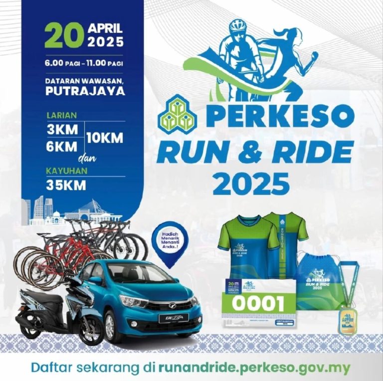 PERKESO Run & Ride 2025 sasar 10,000 peserta, Perodua Bezza menanti pemenang cabutan bertuah