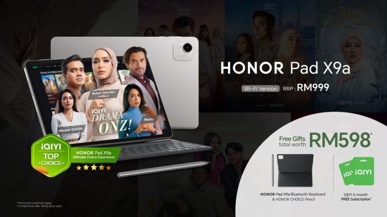HONOR Pad X9a WiFi kini rasmi di pasaran Malaysia dengan harga RM999