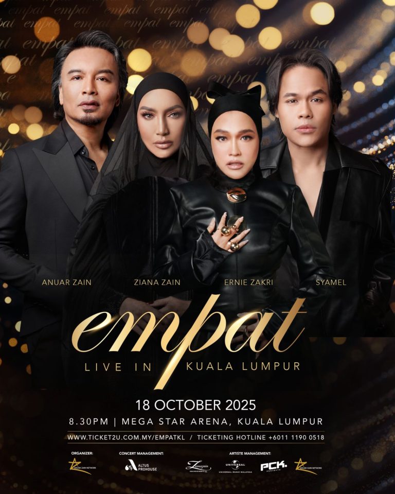 Empat figura seni tanah air bersatu dalam konsert bersejarah “Empat Live In Kuala Lumpur 2025”