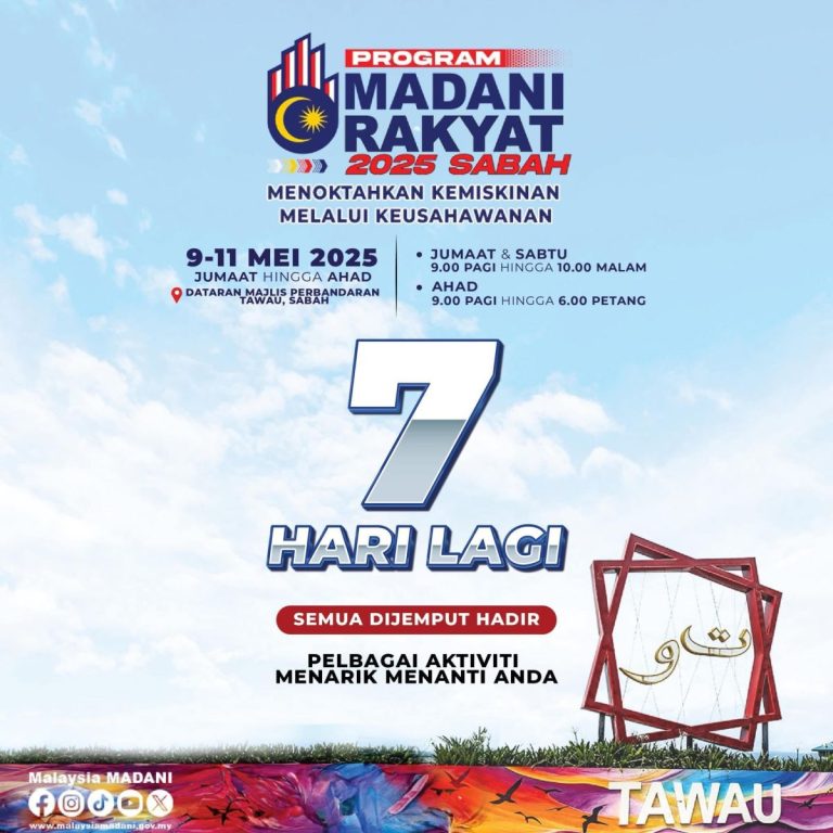 Program MADANI Rakyat 2025 Sabah sasar noktahkan kemiskinan melalui keusahawanan, tawar lebih 200 perkhidmatan bermula 9 Mei