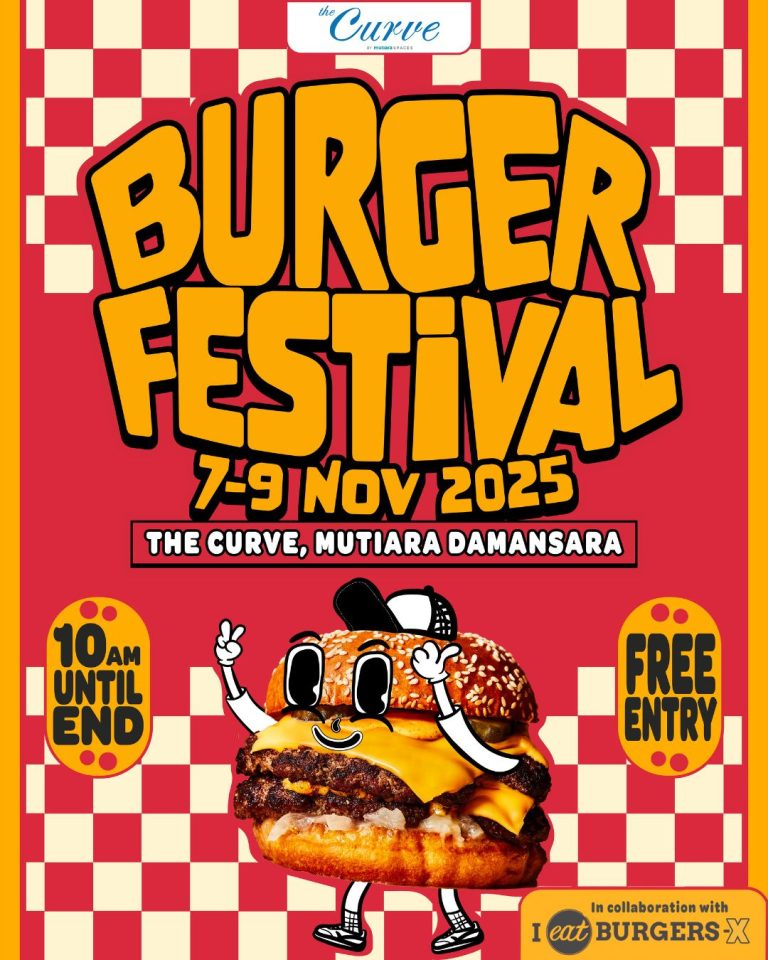 Burger Festival 2025 meriahkan the Curve: Lejen burger, muzik & aktiviti keluarga menanti pengunjung
