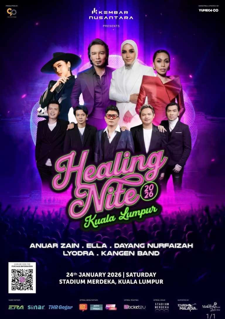 Healing Nite 2026 jadi pentas terapi emosi bersama Anuar Zain, Ella & Dayang