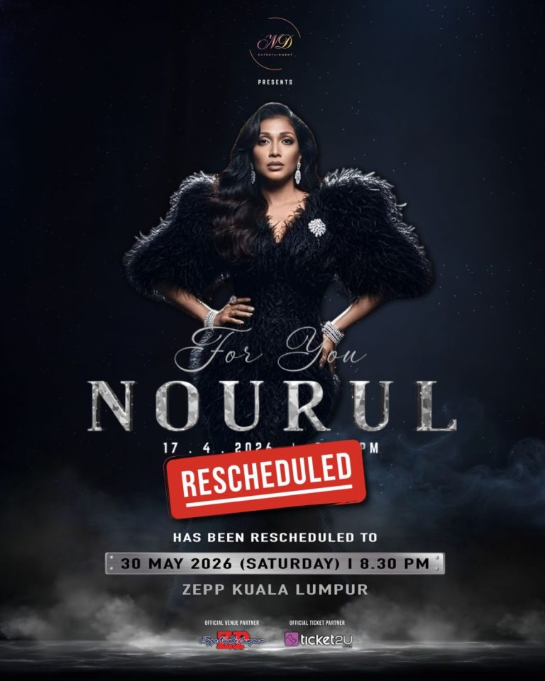 Konsert “For You Nourul” ditunda ke 30 Mei 2026 di Zepp KL, janji malam penuh emosi dan nostalgia
