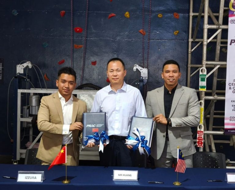 PRAC Malaysia jalin kerjasama China, perkukuh industri rope access dan keselamatan kerja global