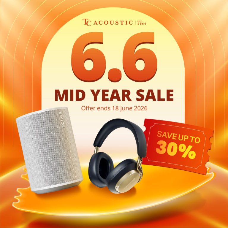 Jualan 6.6 TC Acoustic tawar diskaun sehingga 29 peratus untuk Sonos dan Bowers & Wilkins